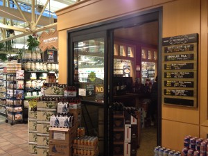 Only a few steps from the main entrance, The Mile Post Pub makes this Whole Foods a true "super" market!
