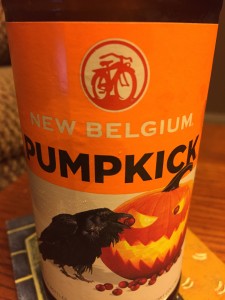 New Belgium Pumpkick - with cranberry juice!