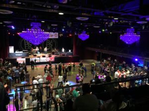 The view from the mezzanine of the beautiful Fillmore.